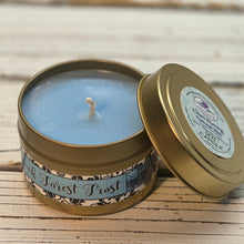 Load image into Gallery viewer, Handmade Natural Beauty - Soy Candle Tin – “Black Forest Frost”