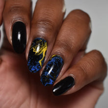 Load image into Gallery viewer, Baroness X - Fishnets - Fluid Art Polish - Basic Black