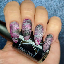Load image into Gallery viewer, Baroness X - Fishnets - Fluid Art Polish - Basic Black