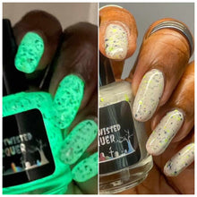 Load image into Gallery viewer, Dark &amp; Twisted Lacquer - It's Alive! - GITD
