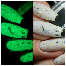 Load image into Gallery viewer, Dark &amp; Twisted Lacquer - It's Alive! - GITD

