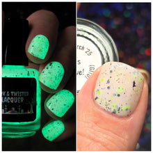 Load image into Gallery viewer, Dark &amp; Twisted Lacquer - It's Alive! - GITD
