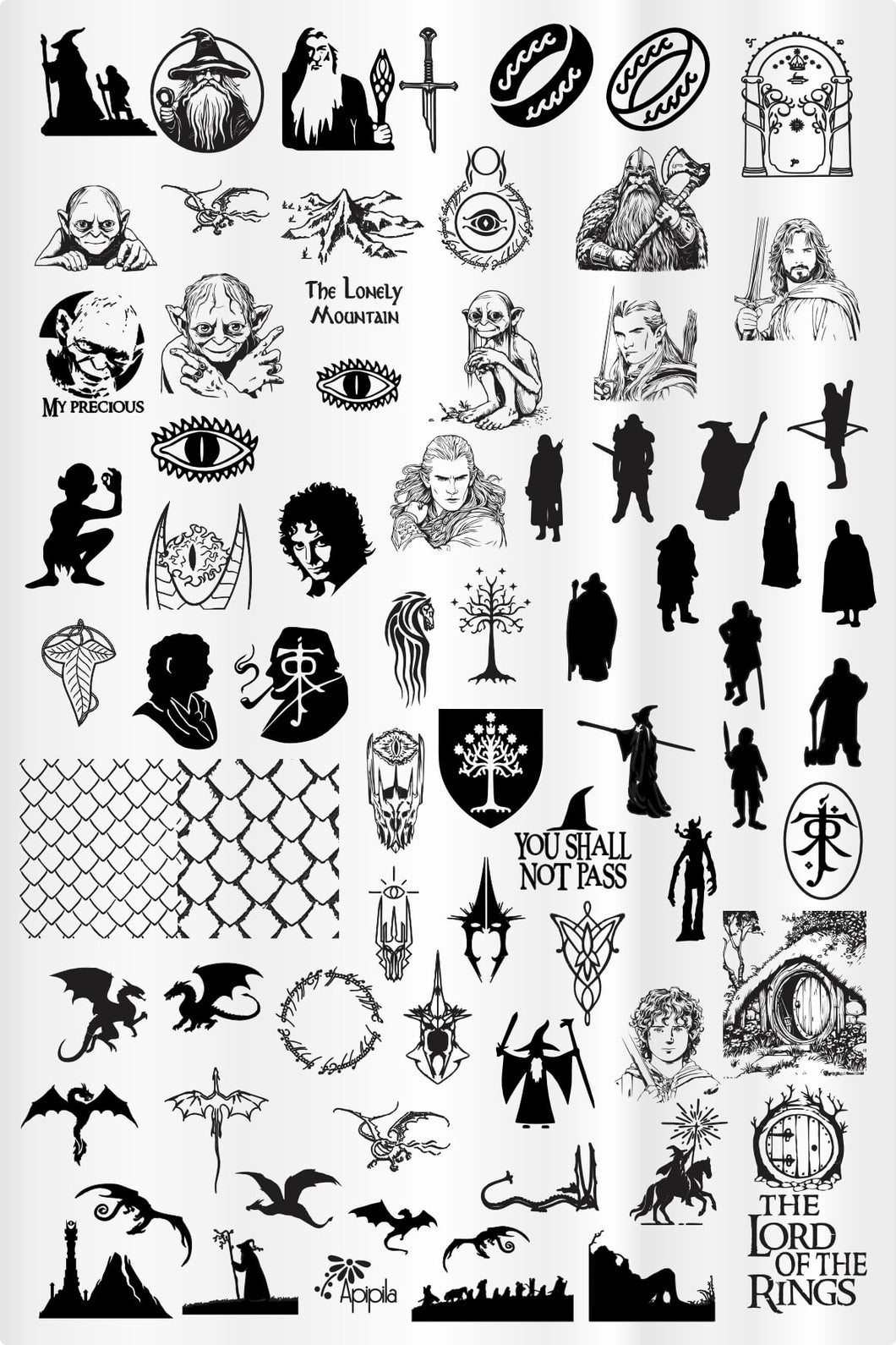 Apipila - Lord of the Rings - Stamping Plate