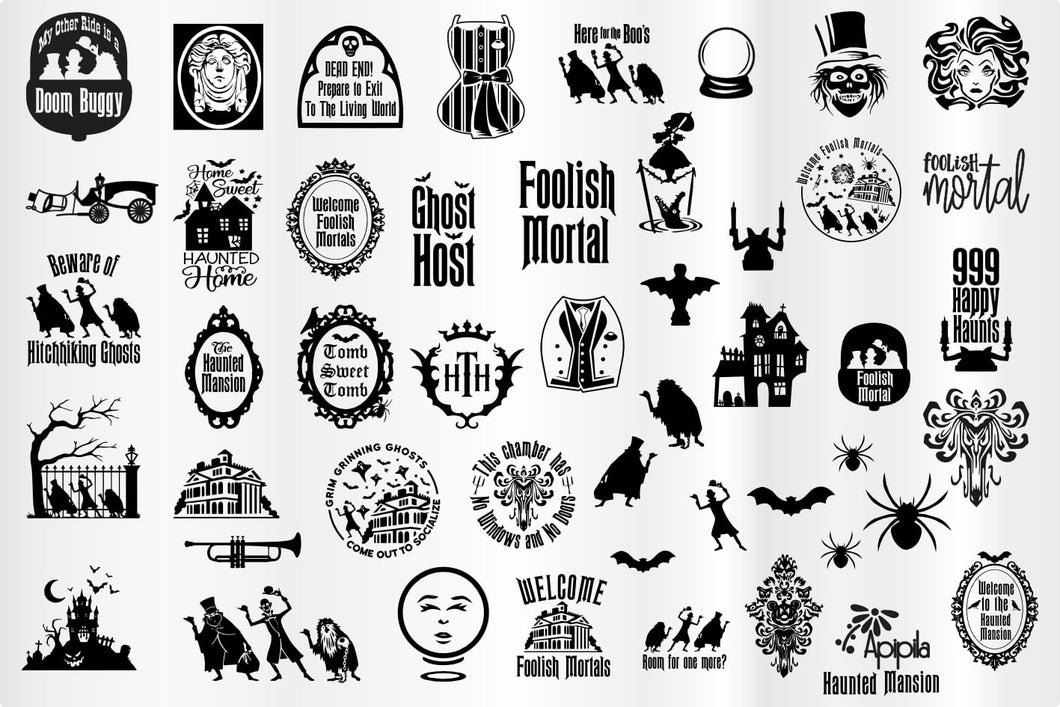 Apipila - Haunted Mansion - Stamping Plate