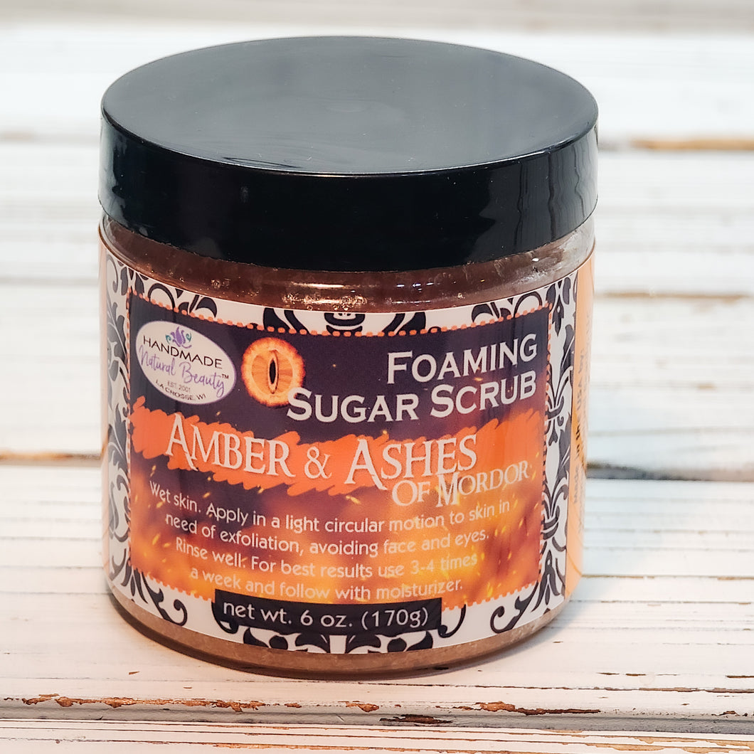 Handmade Natural Beauty - Ember & Ashes of Mordor - FOAMING SUGAR SCRUB