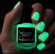 Load image into Gallery viewer, Dark &amp; Twisted Lacquer - It's Alive! - GITD
