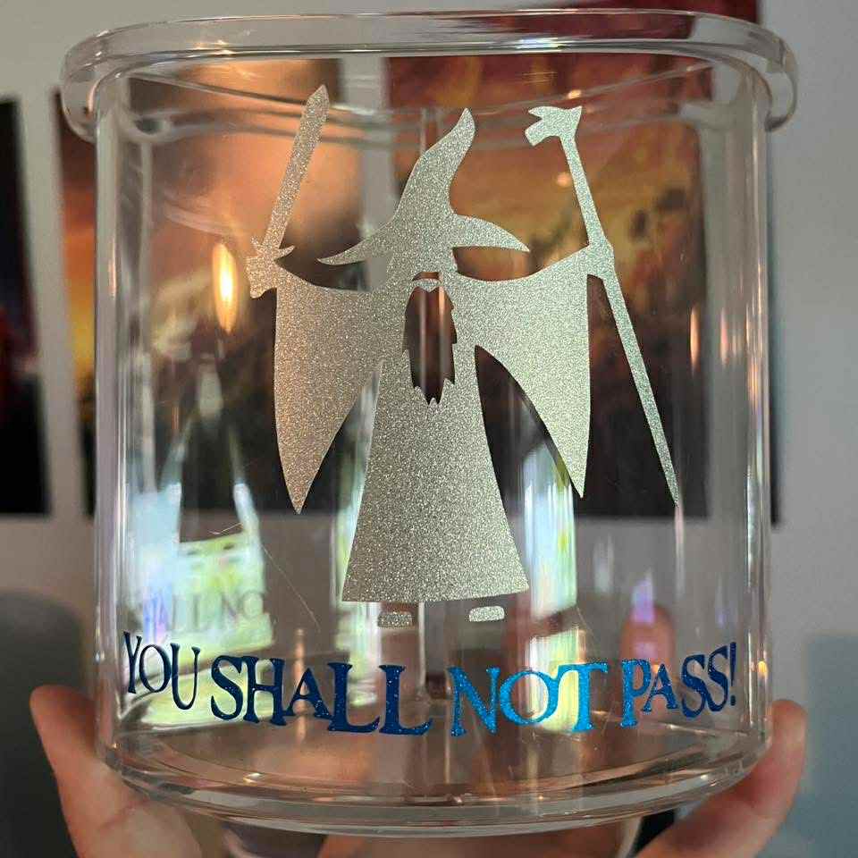 Jessenia’s Cricut Creations - Gandalf Inspired 3-Compartment Container