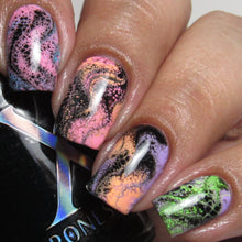 Load image into Gallery viewer, Baroness X - Fishnets - Fluid Art Polish - Basic Black
