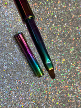 Load image into Gallery viewer, LBH #12 Firm Multichrome Clean-Up Brush with Crystals
