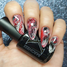 Load image into Gallery viewer, Baroness X - Fishnets - Fluid Art Polish - Basic Black
