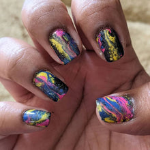 Load image into Gallery viewer, Baroness X - Fishnets - Fluid Art Polish - Basic Black
